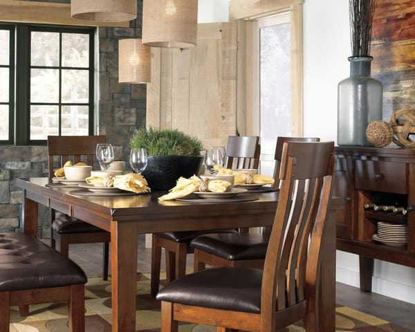 Ralene Medium Brown Extendable Dining Table