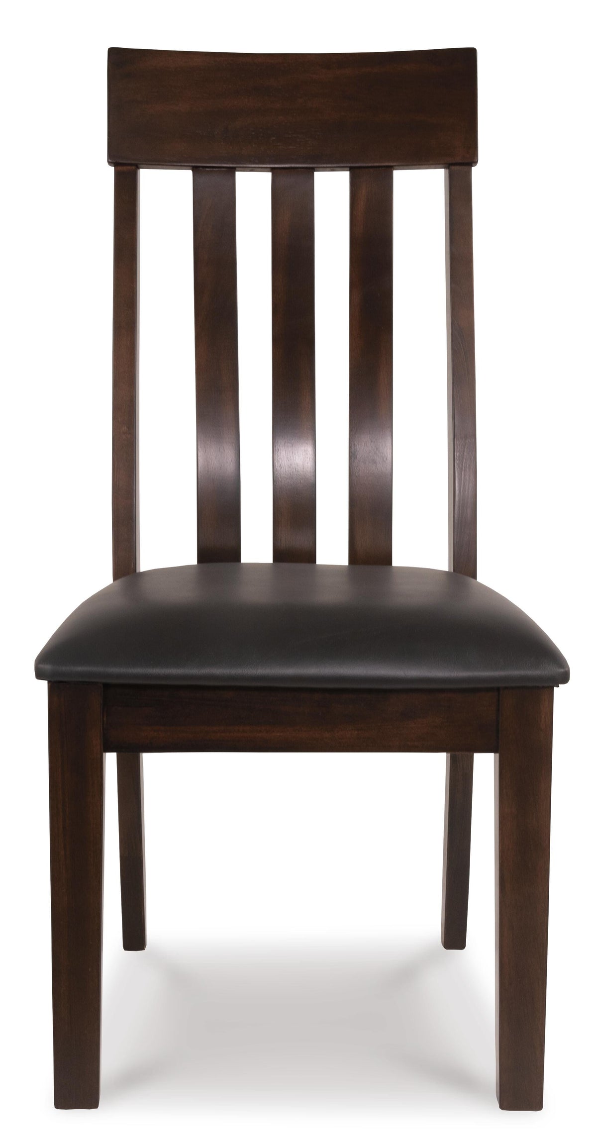 Haddigan Dark Brown Rake Back Upholstered Dining Chair (Set of 2)