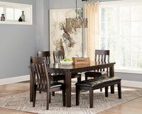 Haddigan Dark Brown Extendable Dining Table