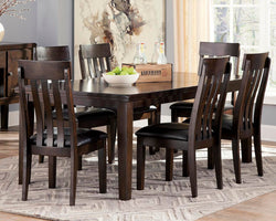 Haddigan Dark Brown Extendable Dining Table