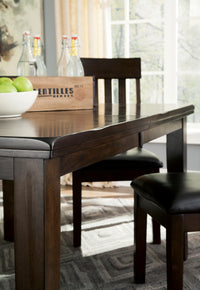 Haddigan Dark Brown Extendable Dining Table