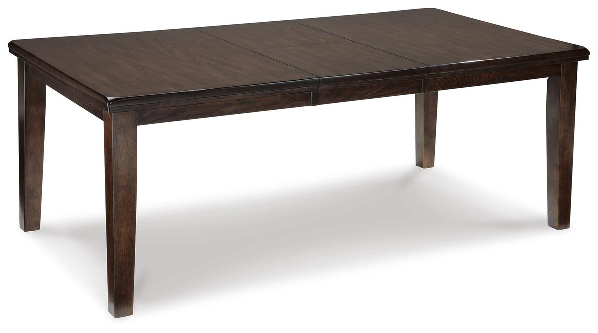 Haddigan Dark Brown Extendable Dining Table