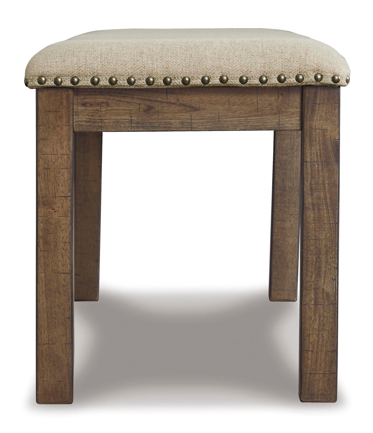 Moriville Beige Upholstered Dining Bench