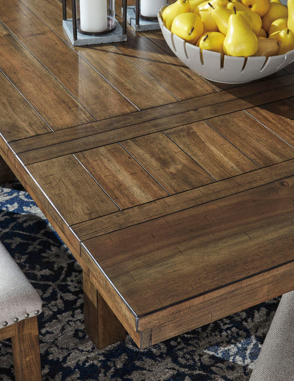 Moriville Grayish Brown Extendable Dining Table