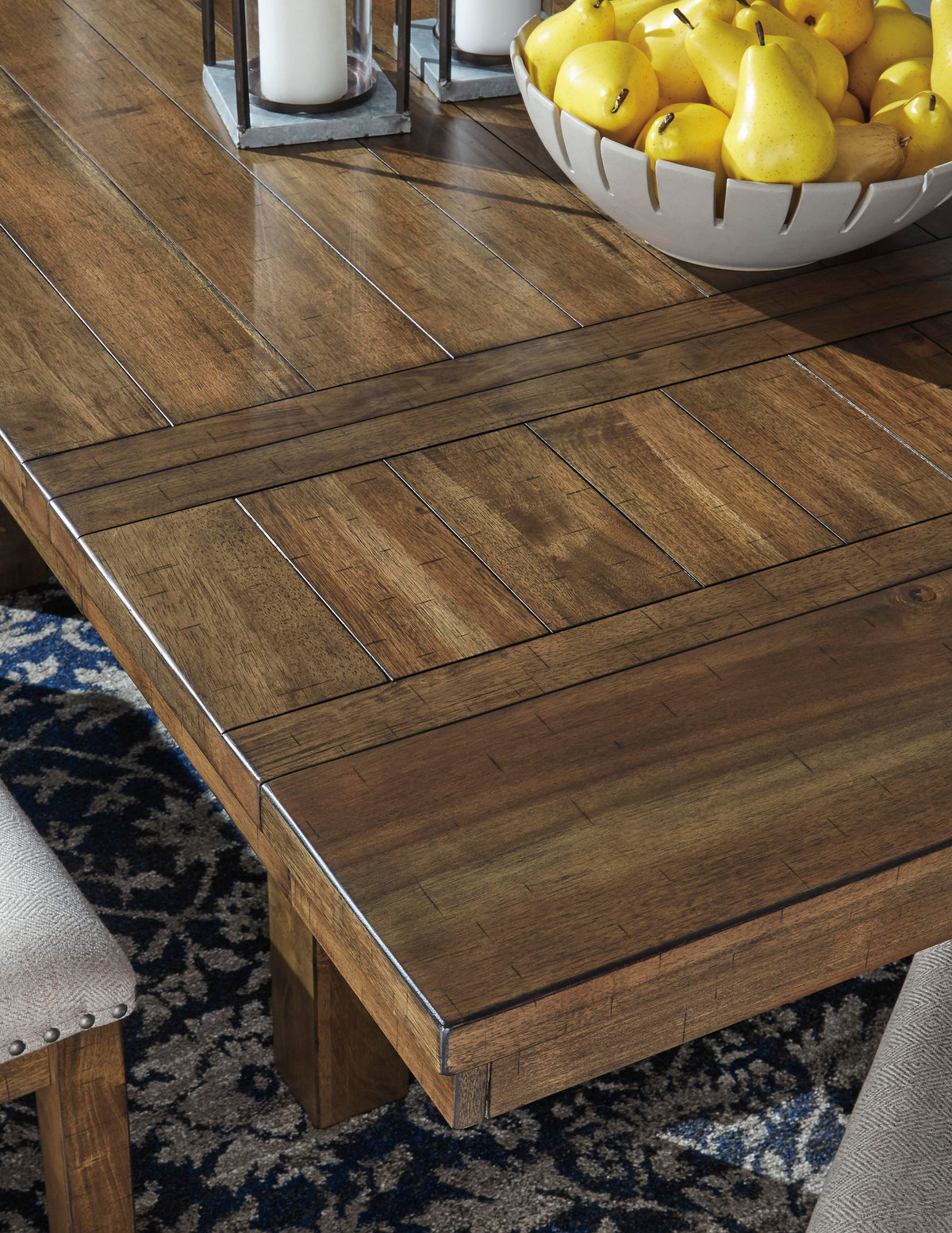 Moriville Grayish Brown Extendable Dining Table