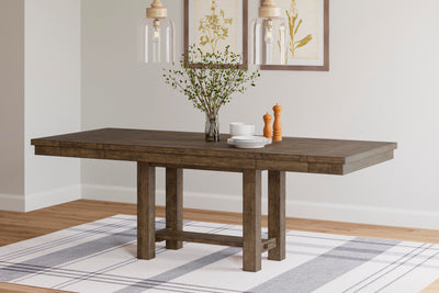 Moriville Grayish Brown Extendable Dining Table