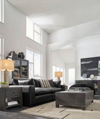 Emilia Black Leather Modular Sectional Units