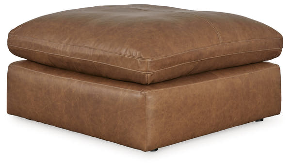 Emilia Caramel 3-Piece Sectional and 2 Ottomans