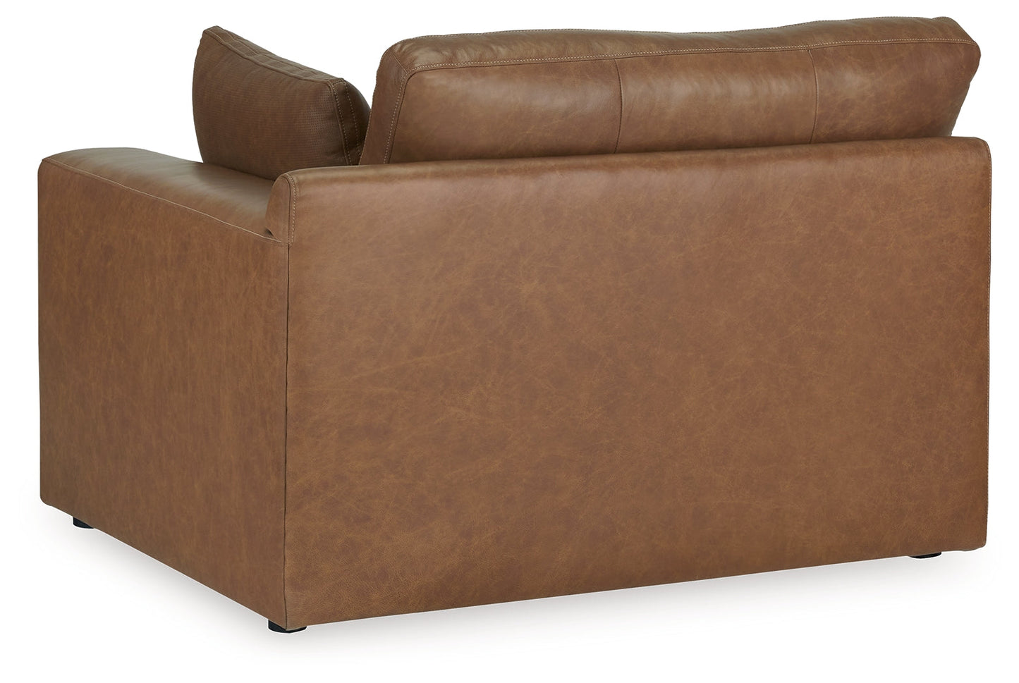Emilia Caramel 3-Piece Sectional and 2 Ottomans