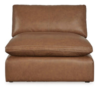 Emilia Caramel Leather 5pc Modular Sectional