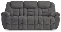 Foreside Charcoal Reclining Sofa and Loveseat