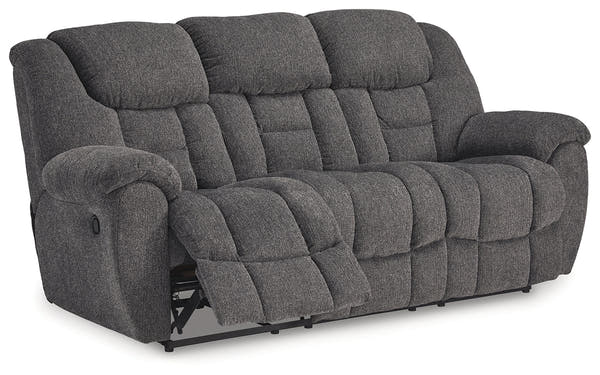 Foreside Charcoal Reclining Sofa and Loveseat