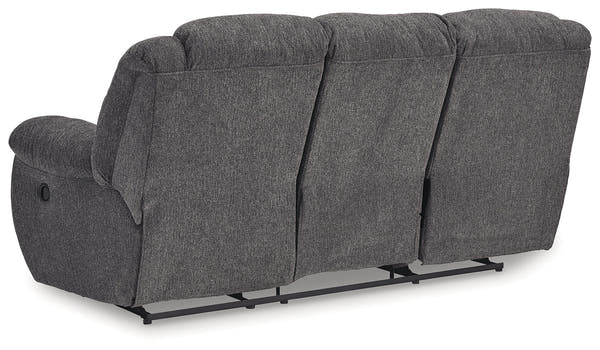 Foreside Charcoal Reclining Sofa and Loveseat