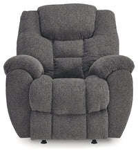 Foreside Charcoal Rocker Recliner