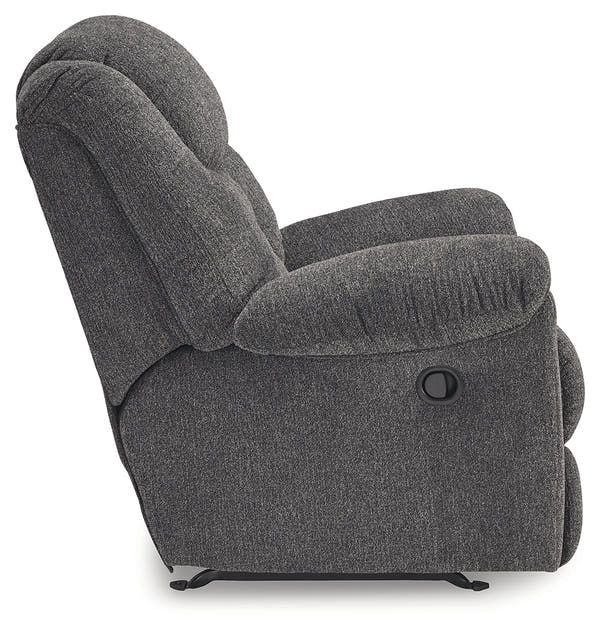 Foreside Charcoal Rocker Recliner