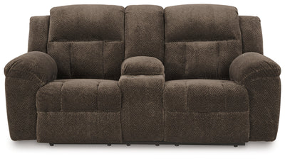 Frohn Chocolate Reclining Loveseat and Recliner