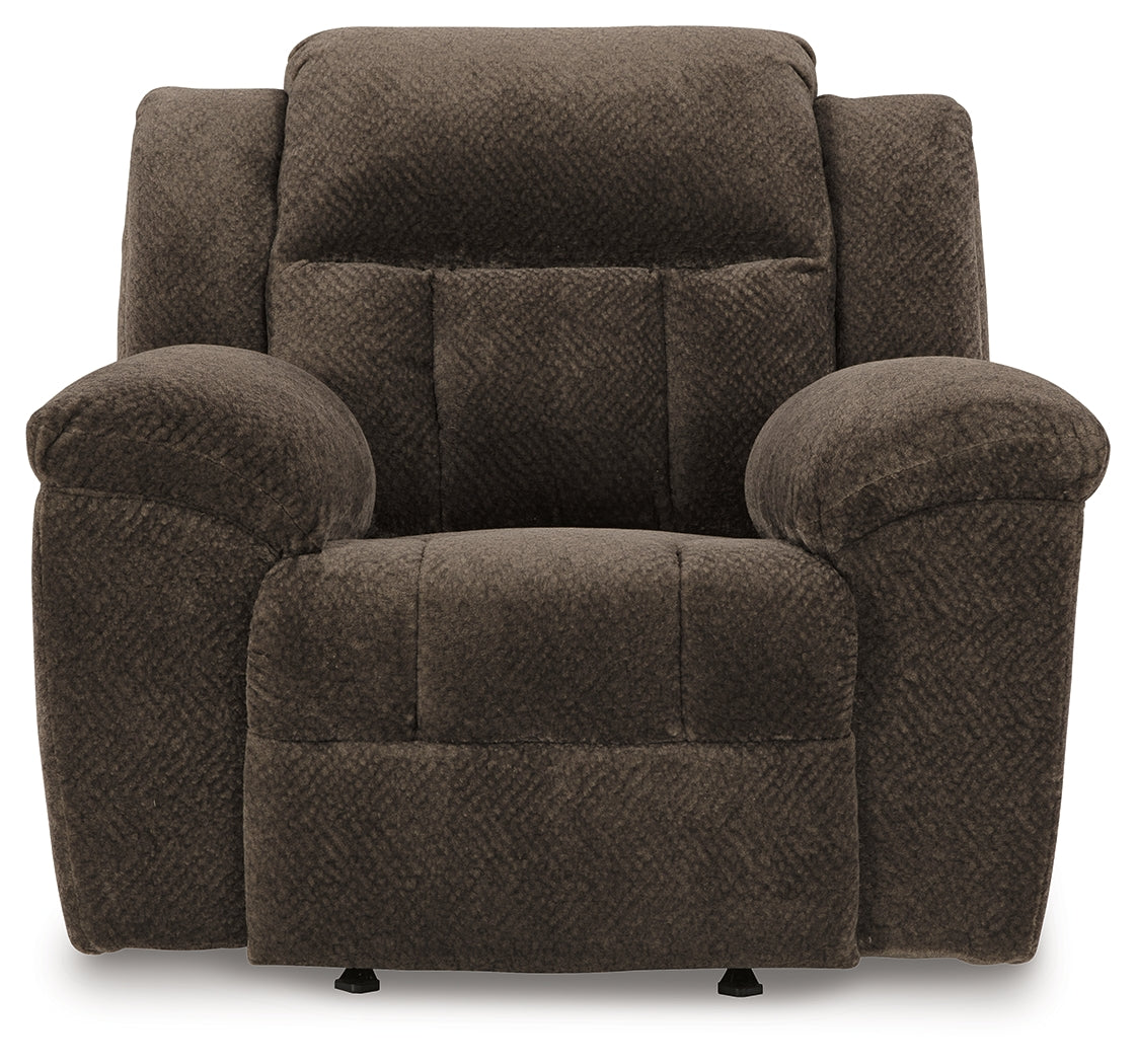Frohn Chocolate Reclining Loveseat and Recliner