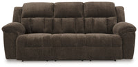 Frohn Chocolate Reclining Sofa and Loveseat