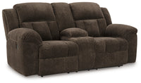 Frohn Chocolate Reclining Sofa, Loveseat and Recliner