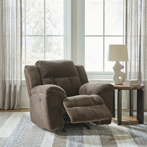 Frohn Chocolate Reclining Sofa, Loveseat and Recliner