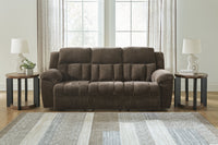 Frohn Chocolate Reclining Sofa, Loveseat and Recliner