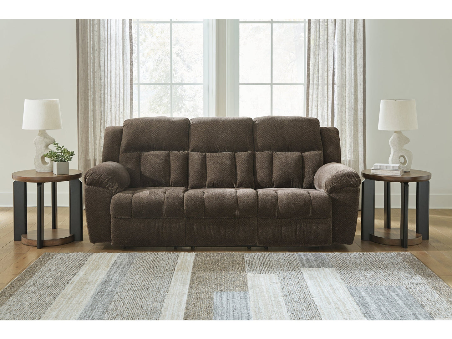 Frohn Chocolate Reclining Sofa & Recliner