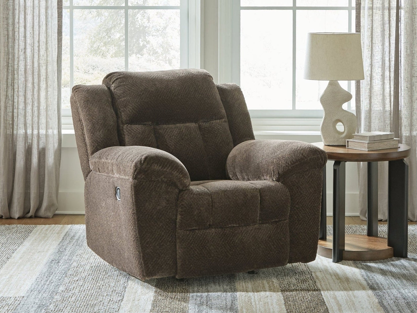 Frohn Chocolate Rocker Recliner