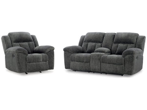 Frohn Graphite Reclining Loveseat & Recliner