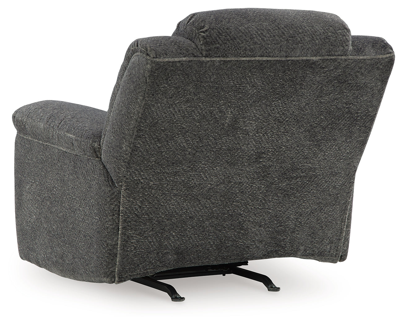 Frohn Graphite Reclining Loveseat with Console and 2 Recliners