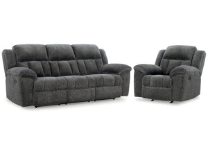 Frohn Graphite Reclining Sofa & Recliner