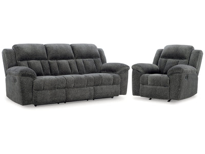 Frohn Graphite Reclining Sofa & Recliner
