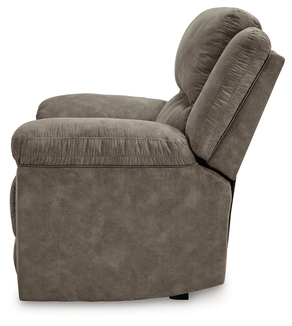 Laresview Fossil Reclining Loveseat and Oversized Recliner