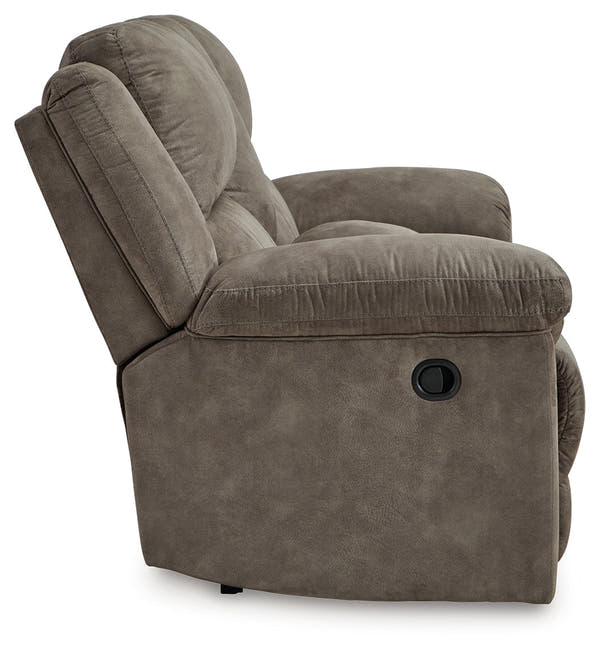 Laresview Fossil Reclining Loveseat w/Console