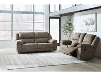 Laresview Fossil Reclining Sofa and Loveseat