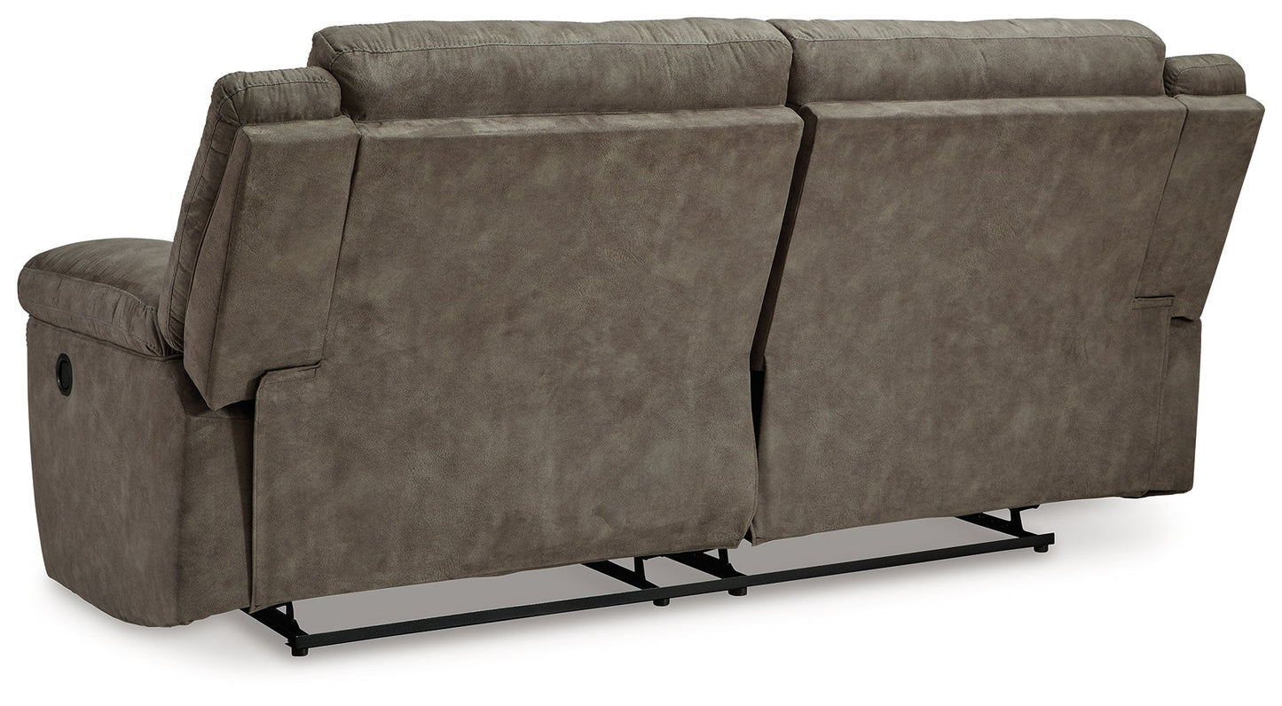 Laresview Fossil Reclining Sofa and Loveseat