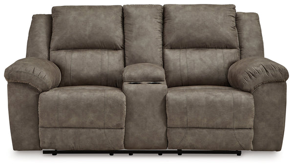 Laresview Fossil Reclining Sofa and Loveseat