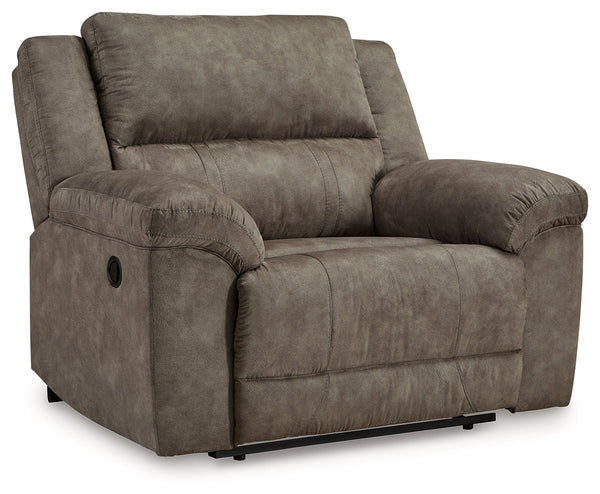 Laresview Fossil Reclining Sofa and Oversized Recliner