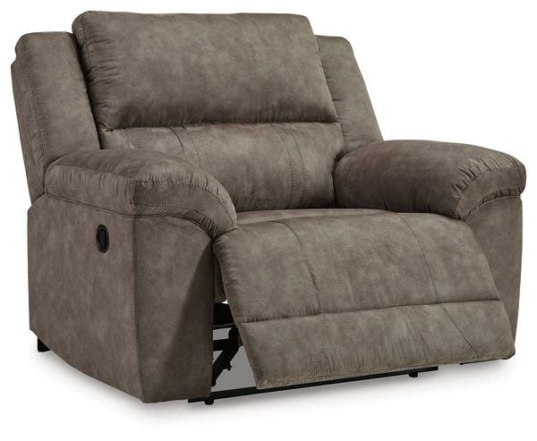 Laresview Fossil Reclining Sofa and Oversized Recliner