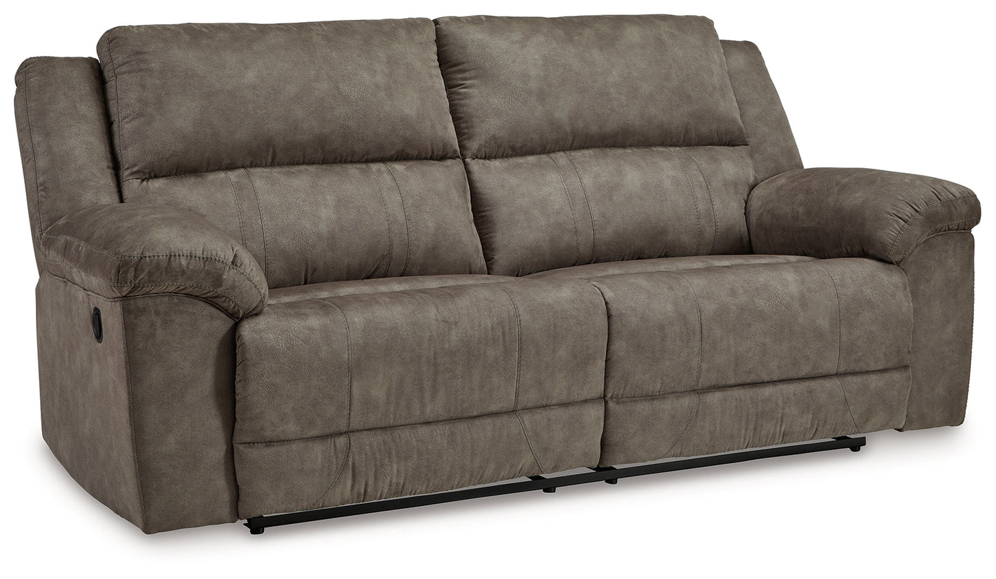 Laresview Fossil Reclining Sofa and Oversized Recliner
