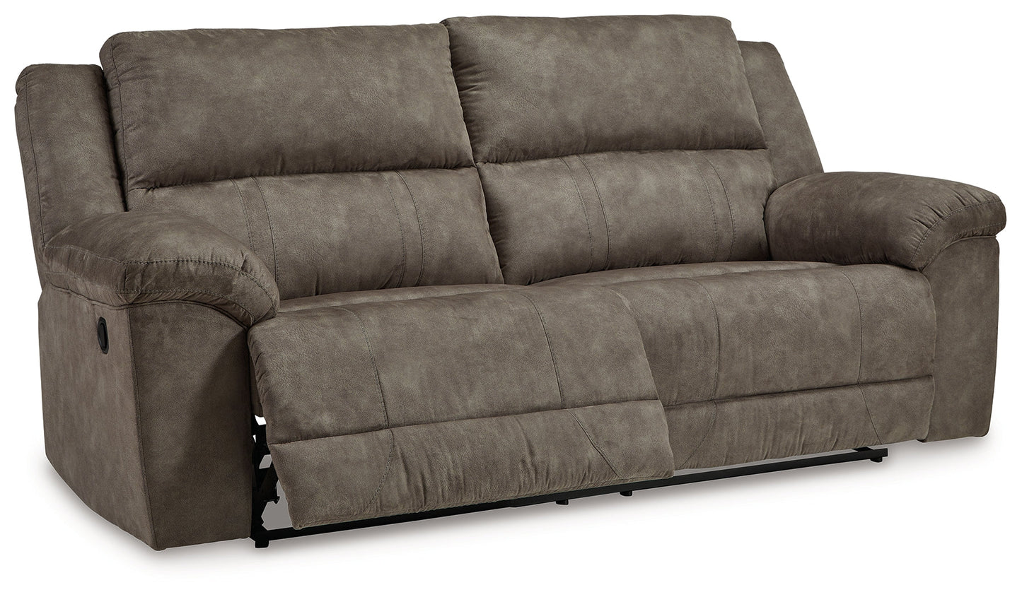 Laresview Fossil Reclining Sofa and Oversized Recliner