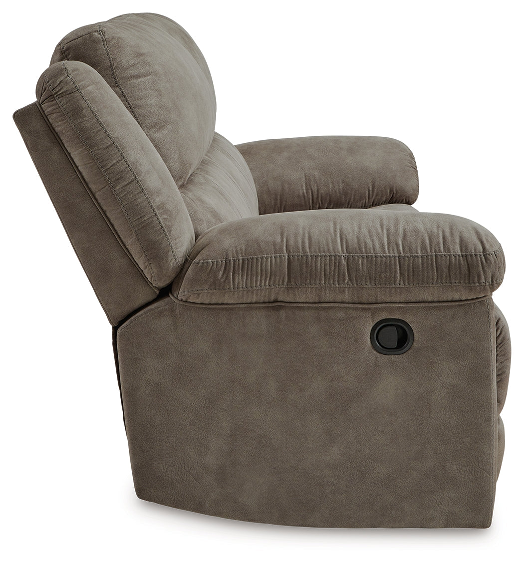 Laresview Fossil Reclining Sofa and Oversized Recliner