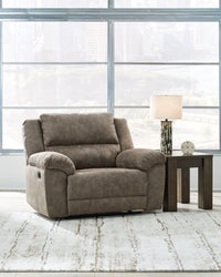 Laresview Fossil Reclining Sofa and Oversized Recliner