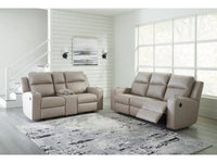 Lavenhorne Pebble Reclining Sofa and Loveseat
