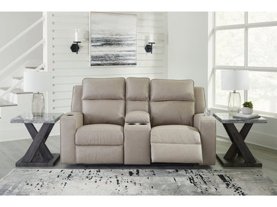 Lavenhorne Pebble Reclining Loveseat with Console