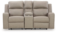 Lavenhorne Pebble Reclining Loveseat with Console
