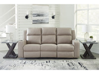 Lavenhorne Pebble Reclining Sofa with Drop Down Table
