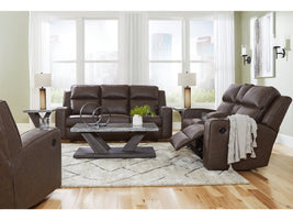 Lavenhorne Umber Reclining Sofa, Loveseat and Recliner