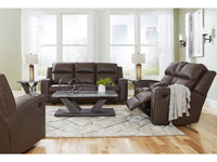 Lavenhorne Umber Reclining Sofa, Loveseat and Recliner
