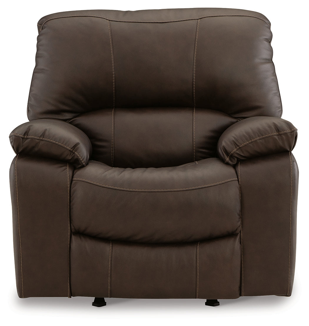 Leesworth Dark Brown Power Rocker Recliner