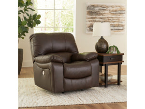 Leesworth Dark Brown Power Rocker Recliner